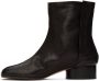 Maison Margiela Black Tabi Ankle Boots - Thumbnail 3