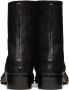 Maison Margiela Black Leather Tabi Boots - Thumbnail 2