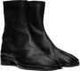 Maison Margiela Black Leather Tabi Boots - Thumbnail 4