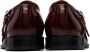 Maison Margiela Burgundy Double Monk Loafers - Thumbnail 2