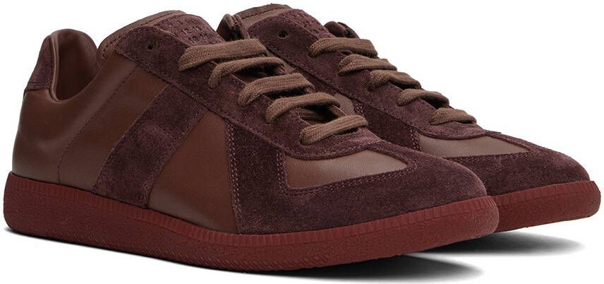 Maison Margiela Burgundy Replica Sneakers