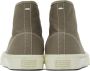 Maison Margiela Gray Tabi High-Top Sneakers - Thumbnail 2