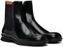 Maison Margiela Green Leather Chelsea Boots - Thumbnail 4