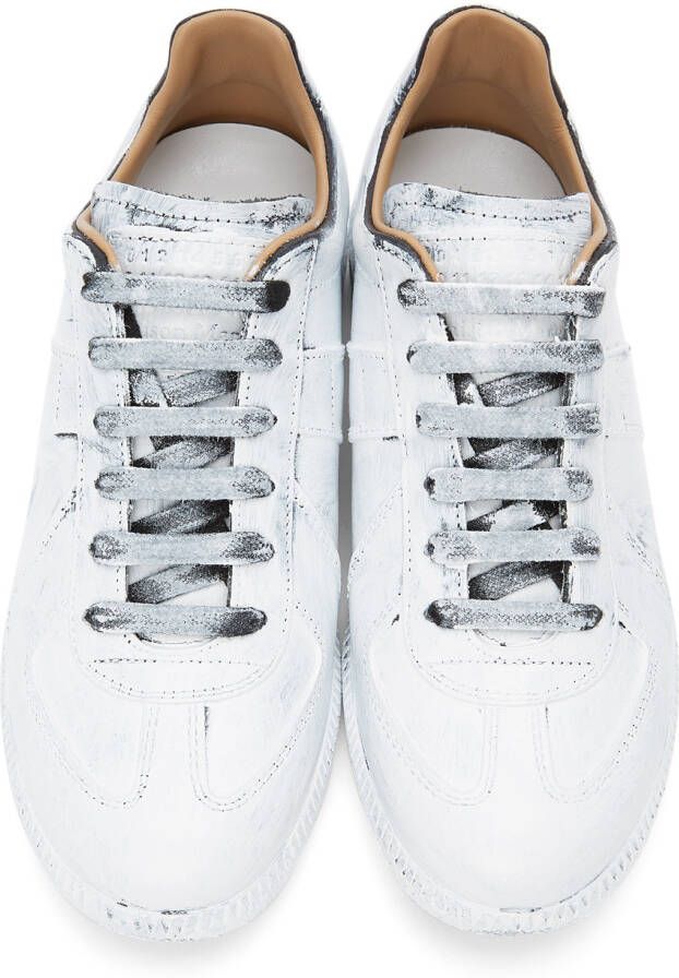 Maison Margiela Off-White Painted Replica Sneakers