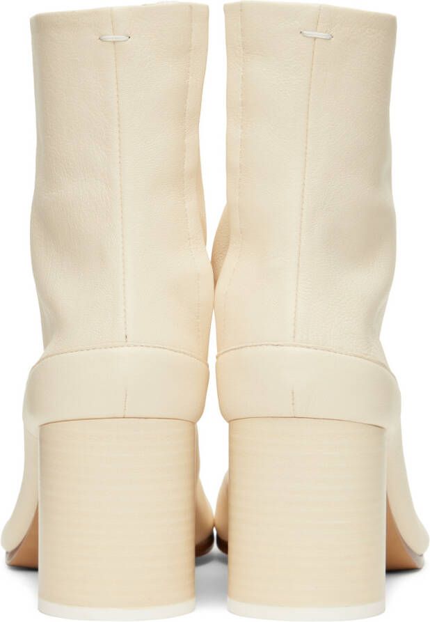 Maison Margiela Off-White Tabi Ankle Boots