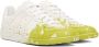 Maison Margiela White & Yellow Paint Replica Sneakers - Thumbnail 4