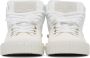Maison Margiela White Leather Mid-Top Sneakers - Thumbnail 2