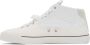 Maison Margiela White Leather Mid-Top Sneakers - Thumbnail 3