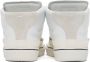 Maison Margiela White Leather Mid-Top Sneakers - Thumbnail 4