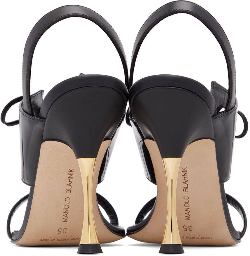 Manolo Blahnik Black Habeeb Heeled Sandals