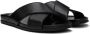 Manolo Blahnik Black Leather Chiltern Sandals - Thumbnail 4