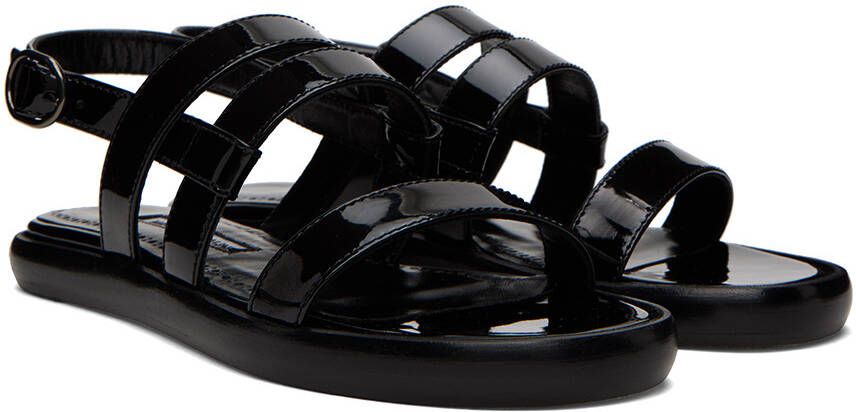 Manolo Blahnik Black Memaar Sandals