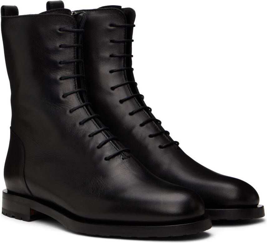 Manolo Blahnik Black Planigia Boots
