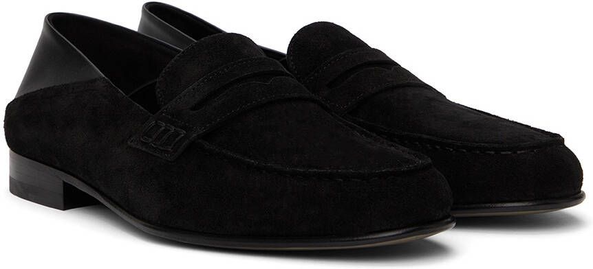 Manolo Blahnik Black Plymouth Loafers