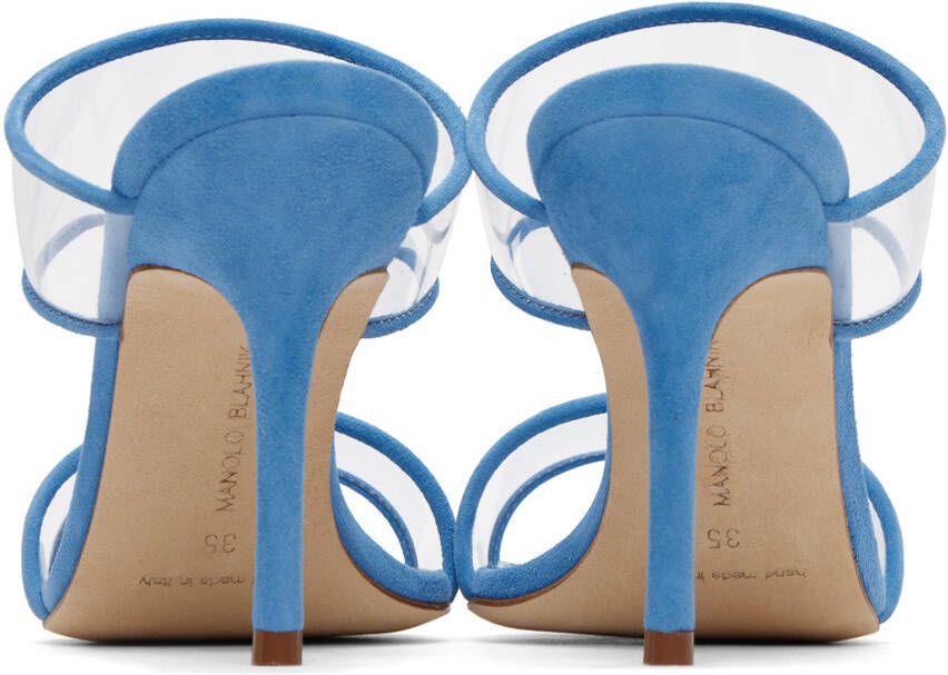 Manolo Blahnik Blue INVYMU Heeled Sandals