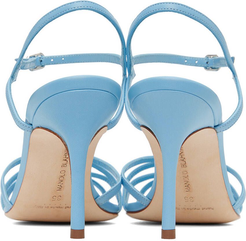 Manolo Blahnik Blue Solisa Heeled Sandals