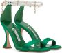 Manolo Blahnik Green Charona Heeled Sandals - Thumbnail 4