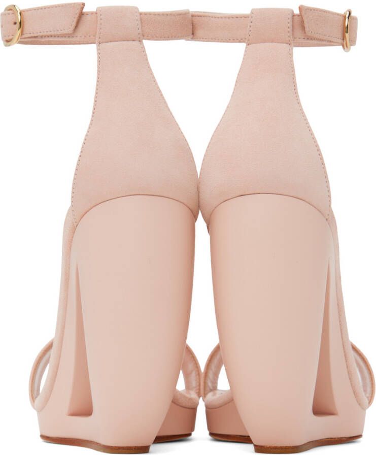 Manolo Blahnik Pink Rocar Sandals