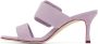 Manolo Blahnik Purple Gable Mules - Thumbnail 3