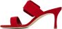 Manolo Blahnik Red Gable Heeled Sandals - Thumbnail 3