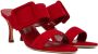 Manolo Blahnik Red Gable Heeled Sandals - Thumbnail 4