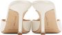 Manolo Blahnik White Hangisimu Mules - Thumbnail 2