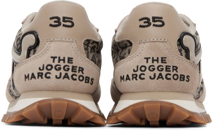 Marc Jacobs Beige 'The Monogram Jogger' Sneakers