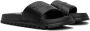 Marc Jacobs Black 'The Leather Slide' Sandals - Thumbnail 4