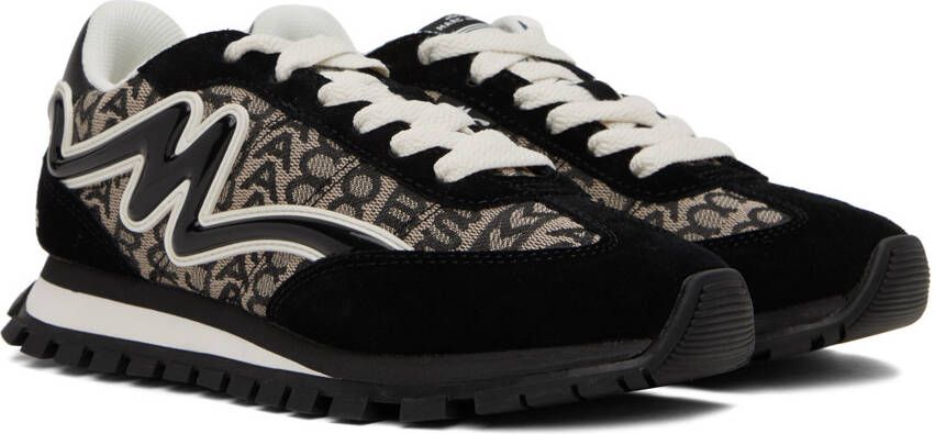 Marc Jacobs Black 'The Monogram Jogger' Sneakers