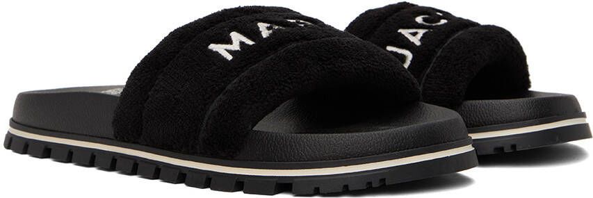 Marc Jacobs Black 'The Terry Slide' Sandals