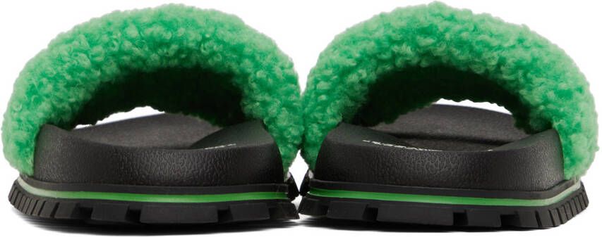 Marc Jacobs Green Bouclé Sandals