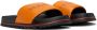 Marc Jacobs The Leather Slide logo-embossed slides Orange - Thumbnail 8