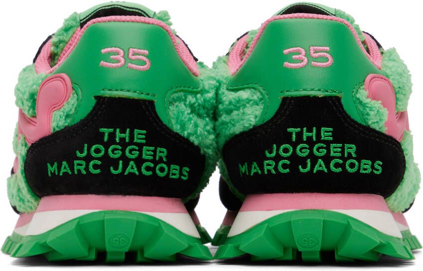 Marc Jacobs Pink & Green 'The Teddy Jogger' Sneakers
