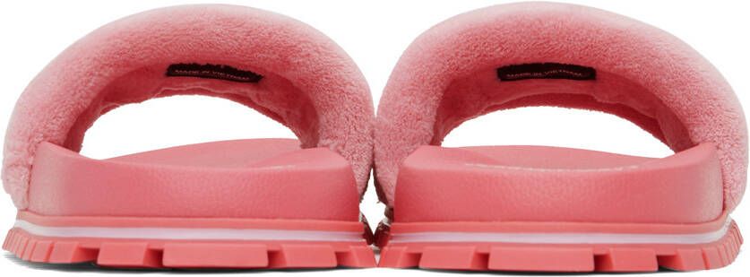Marc Jacobs Pink 'The Terry Slide' Sandals