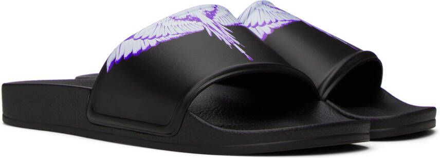 Marcelo Burlon County of Milan Black Icon Wings Sandals