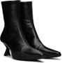 Marine Serre Black Leather Ankle Boots - Thumbnail 4