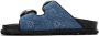 Marine Serre Blue Denim Monogram Sandals - Thumbnail 3