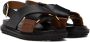 Marni Black & Brown Fussbett Sandals - Thumbnail 4