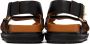 Marni Black & Brown Fussbett Sandals - Thumbnail 7