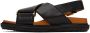 Marni Black & Brown Fussbett Sandals - Thumbnail 8