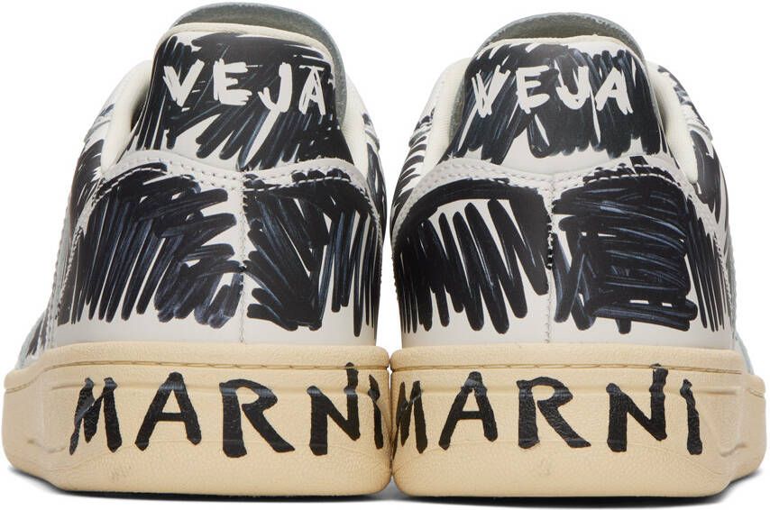 Marni Black & White Veja Edition V-10 Sneakers