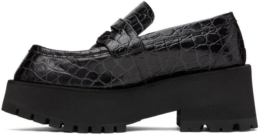 Marni crocodille-effect chunky loafers Black - Picture 6