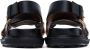 Marni Black & Off-White Fussbett Sandals - Thumbnail 2