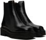 Marni Black Leather Chelsea Boots - Thumbnail 4