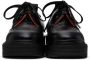 Marni Black Padded Nylon Lace-Up Derbys - Thumbnail 2