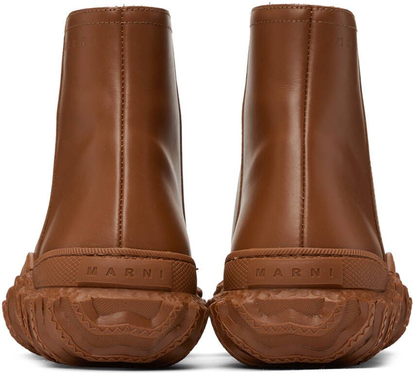 Marni Brown Zip Boots