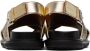Marni Gold & Black Fussbett Sandals - Thumbnail 2