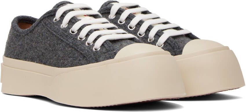 Marni Gray Felted Pablo Sneakers