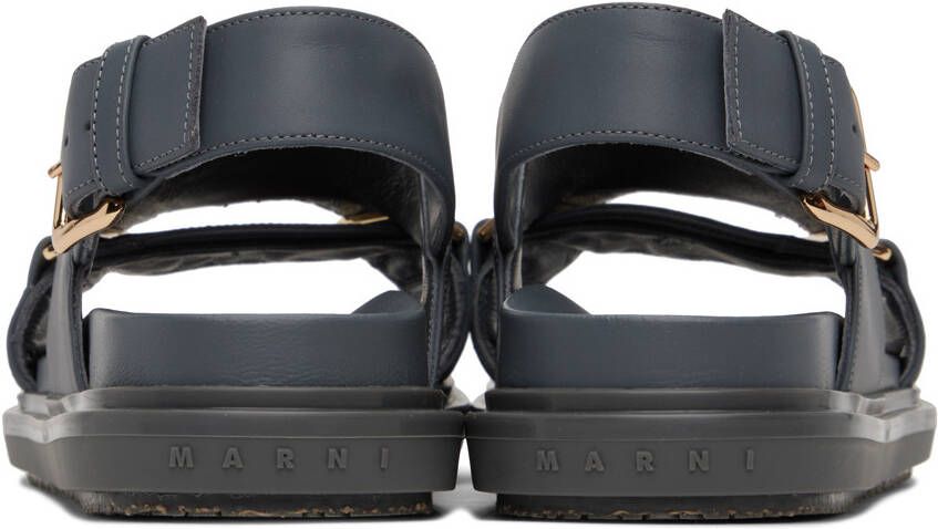 Marni Gray Fussbett Sandals