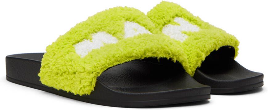 Marni Green Logo Sandals